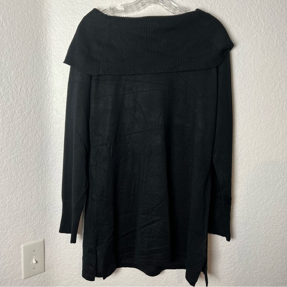 Hayden Park Black Embroidered Beaded Long Sleeve Knit Sweater Top - Picture 7 of 15